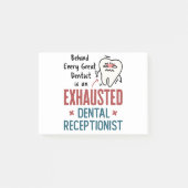 Uitgebreide tandheelkundige receptionist Funny Fro Post-it® Notes (Voorkant)