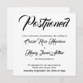 Uitgebreide Uitgestelde Wedding White aankondiging (Voorkant / Achterkant)