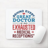 Uitgebreide waardering medisch receptionist muismat (Met muis)