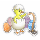 Uitgebroede paaskip sticker (Voorkant)