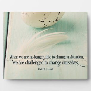 Uitgedaagd om onszelf te veranderen fotoplaat