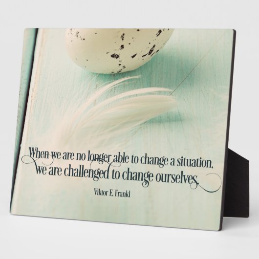 Uitgedaagd om onszelf te veranderen fotoplaat (Zijkant)