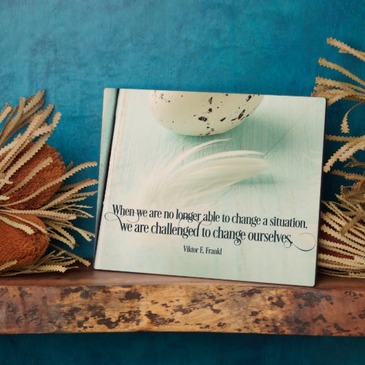 Uitgedaagd om onszelf te veranderen fotoplaat (Zijkant)