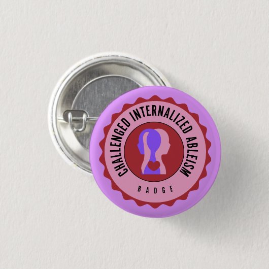 Uitgedaagde internalisering van alimentatievalk ronde button 3,2 cm (Voorkant /achterkant)