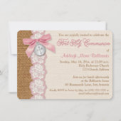 UITGEDRUKTE BOW EN CHARM Eerste Heilige Communie U Kaart (Voorkant)