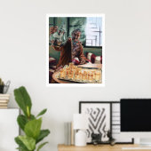 Uitgegoten - beperkte afdruk poster (Thuiskantoor)