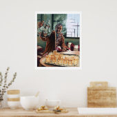 Uitgegoten - beperkte afdruk poster (Keuken)