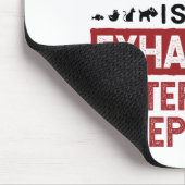 Uitgegraven veterinair receptionist muismat (Hoek)