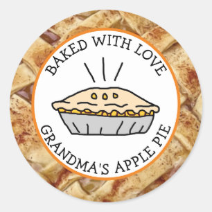 Uitgelekt met liefde, Apple Pie Personaliseerd Ronde Sticker