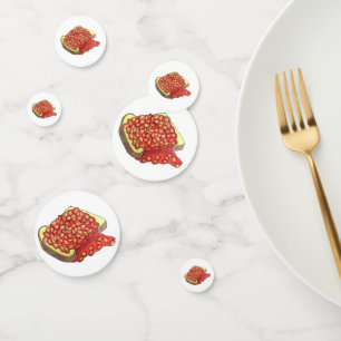Uitgelekte bonen op Toast UK British Cuisine Food Confetti