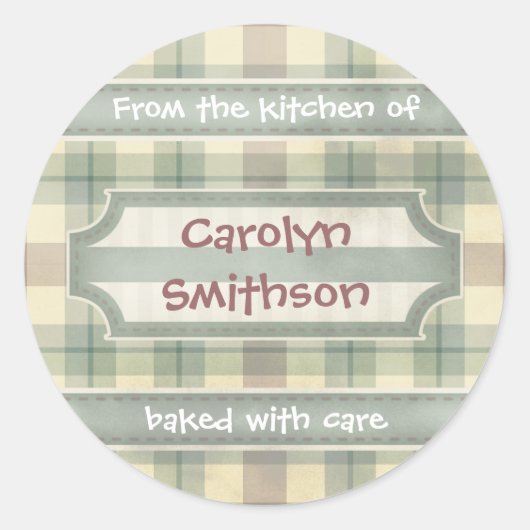 Uitgelekte goederen uit de keuken van ronde sticker (Voorkant)