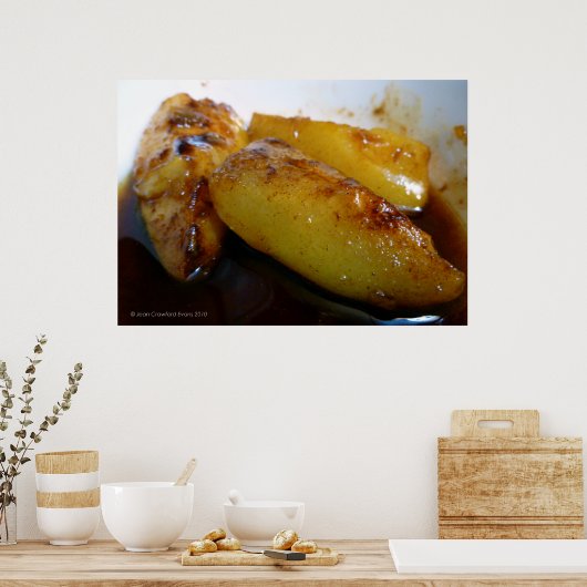 Uitgelekte peren poster (Keuken)