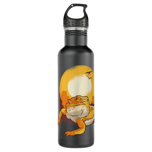 Uitgelijnd Dragon Retro T Shirt Waterfles (Voorkant)