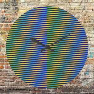 uitgelijnde energie Abstracte lijnen wandklok Grote Klok