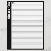 Uitgelijnde keukentips Pagina's (blanco) (Achterkant)
