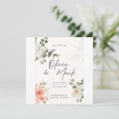 Uitgenodigd voor de Widding Kaart (Staand voorkant)