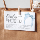 uitgepakt cadeau iets blauw boog Vrijgezellenfeest Informatiekaartje