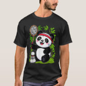 Uitgeputte Badminton Panda - Grappige Schattigee S T-shirt (Voorkant)