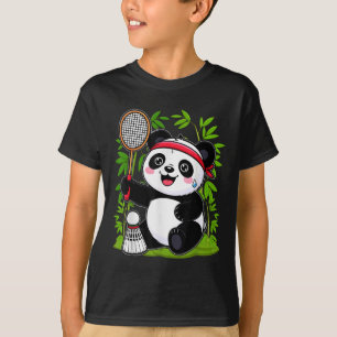 Uitgeputte Badminton Panda - Grappige Schattigee S T-shirt