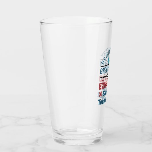 Uitgeputte Chirurgische Technoloog Grappige Scrub  Glas (Rechts)