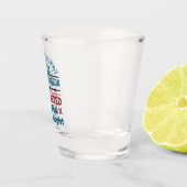 Uitgeputte Chirurgische Technoloog Grappige Scrub  Shot Glas (Rechts)