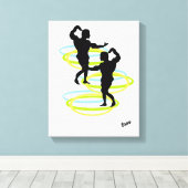 Uitgerekt canvas: Beweging Canvas Afdruk (Insitu (Houten vloer))