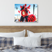 Uitgerekt Canvas Carnaval masker (Insitu (Slaapkamer))