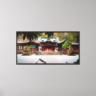 Uitgerekt canvas - Hakone Lake Ashi, Japan Afdruk