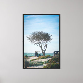 Uitgerekt Canvas - Karmel bij het Zee Afdruk