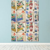Uitgerekt canvas Mahjong Afdruk (Insitu (Houten vloer))