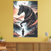 Uitgerekt canvas penting afdruk (Insitu (Woonkamer))