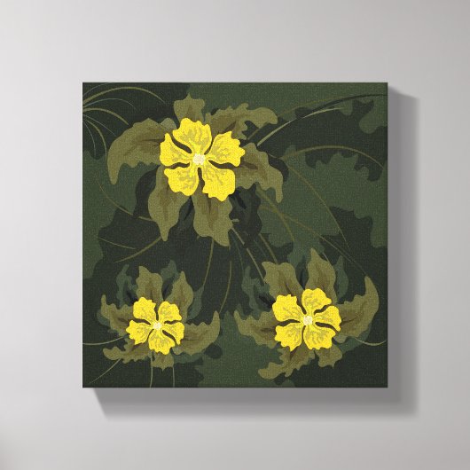Uitgerekt canvas Print - Bloem (Voorkant)