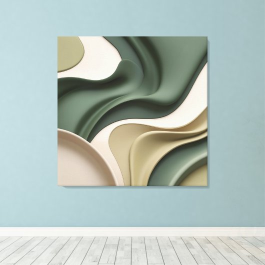 Uitgerekt canvas print in stijlvolle grafiek (Insitu (Houten vloer))