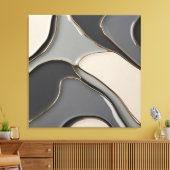 Uitgerekt canvas print in stijlvolle grafiek (Insitu (Woonkamer))