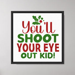 Uitgerekt canvas print-klassieke grappige offerte afdruk