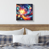 Uitgerekt canvas Universum Afdruk (Insitu (Slaapkamer))