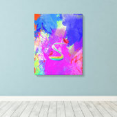 Uitgerekt Canvas Verloren rozen (Insitu (Houten vloer))