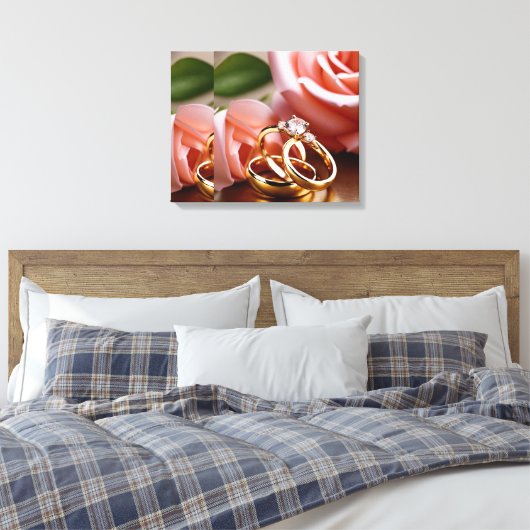 Uitgerekt canvas Verpakt canvas - artistiek D (Insitu (Slaapkamer))