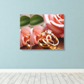 Uitgerekt canvas Verpakt canvas - artistiek D (Insitu (Houten vloer))