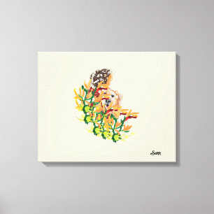 Uitgerekte Canvas Print : Buddies