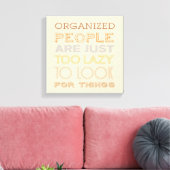 Uitgerekte canvas print met grappige quote (Insitu (Woonkamer))