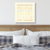 Uitgerekte canvas print met grappige quote (Insitu (Slaapkamer))