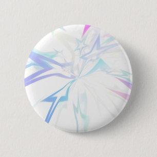 Uitgerekte sterren ronde button 5,7 cm