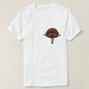 Uitgeritste Hart, Vol van Newfie Liefde T-shirt