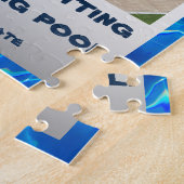 Uitgerust met gepersonaliseerde zwembad legpuzzel (Zijkant)