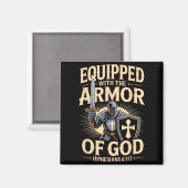 Uitgerust Met Het Wapenrusting Van God Christelijk Magneet (Voorkant / Achterkant)