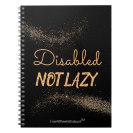 Uitgeschakeld. Niet lui. Notitieboek