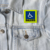 Uitgeschakeld stuurprogramma vierkante button 5,1 cm (In situ)