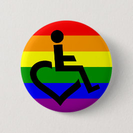 Uitgeschakelde LGBT Pride Badge Ronde Button 5,7 Cm