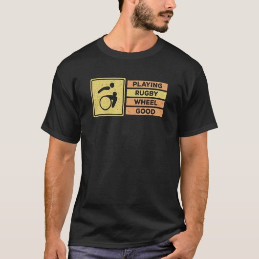 Uitgeschakelde treindienstspeler Handicap T-shirt (Voorkant)